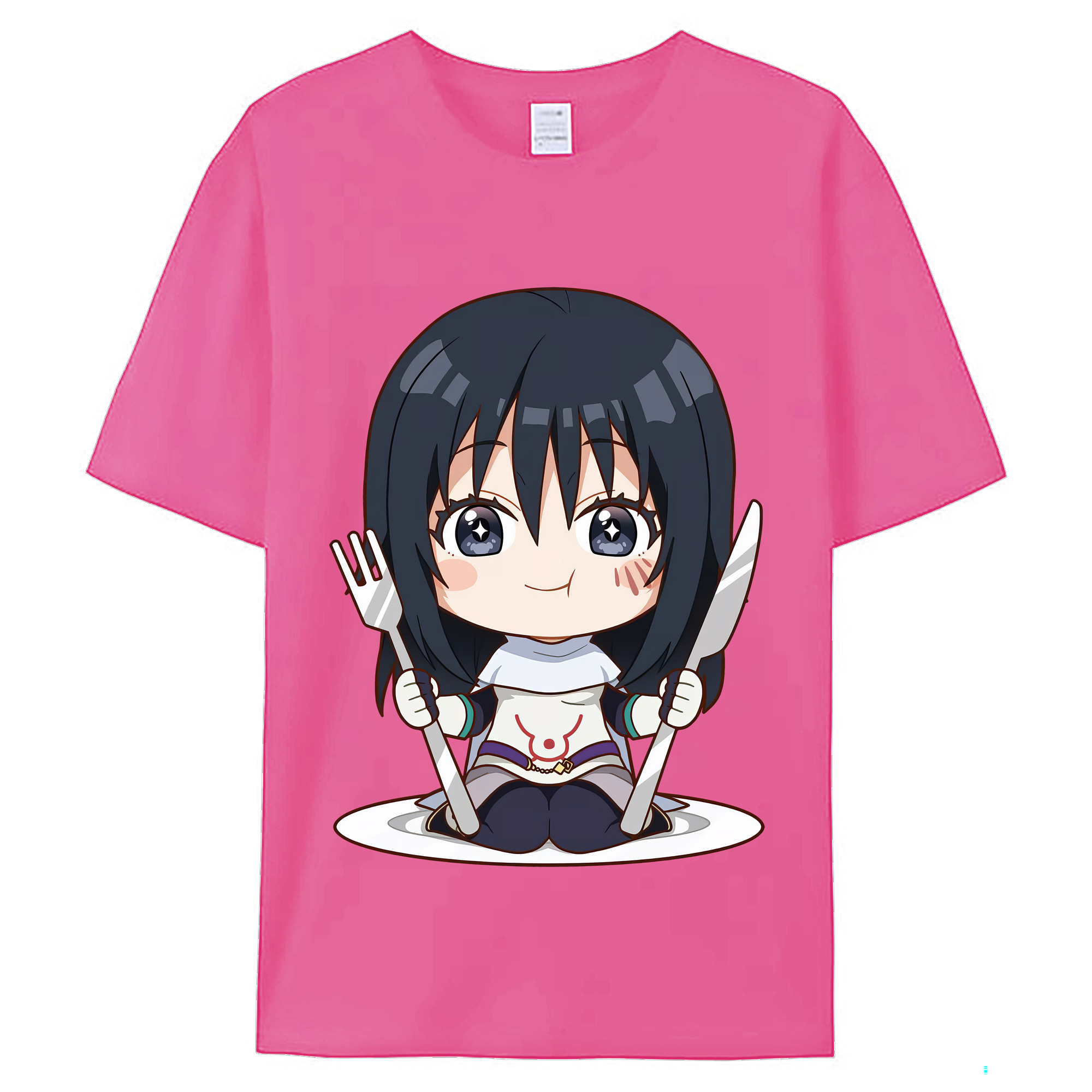 （画像用） 転スラ Regarding Reincarnated to Slime レディースカジュアルプリントTシャツ（綿100％）